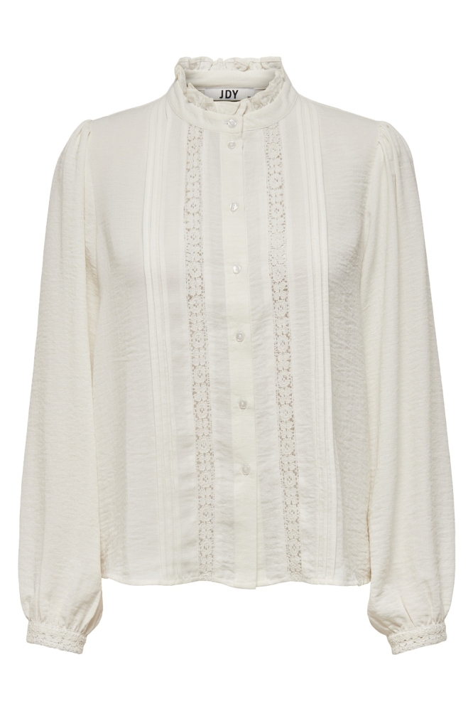JDYELLIS L/S LACE SHIRT WVN 15251994 CLOUD DANCER